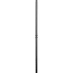 Rurka słomka stalowa prosta czarna dł 21,5mm