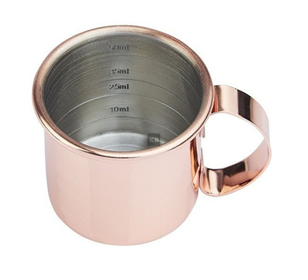 Jigger miarka barmańka mini mug kubek miedziany 10-50ml