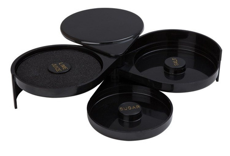 Krustownica 3 poziomowa 200x160x75mmH czarna