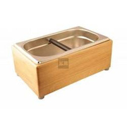 Odbijak do fusów 1/4GN 28x17x11-duży drewniany