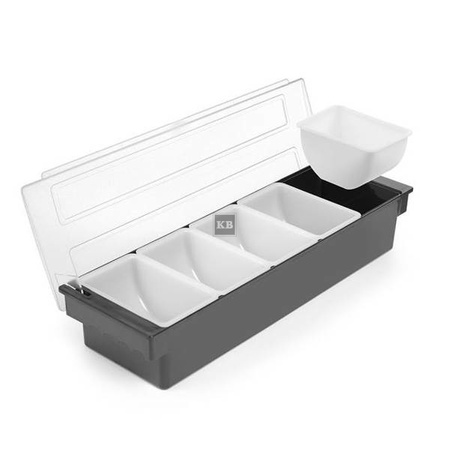 Pojemnik 5 częściowy na owoce i dodatki koktajlowe