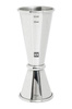 Jigger japoński- miarka srebrna polerowana 25/50ml plus 35ml