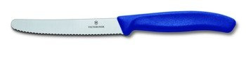 Nóż ząbkowany Victorinox niebieski 11cm- zaokrąglony 