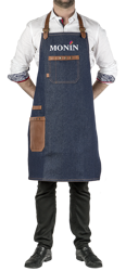 Fartuch Baristy dżins z logo MONIN