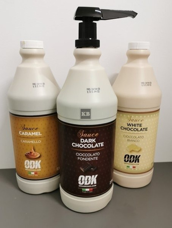 Pompka do sosów 1,89L ODK - 30ml biała/czarna