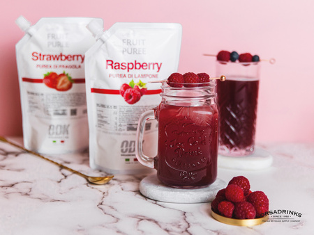 Puree truskawkowe 100% naturalne (strawberry) ODK 600ml