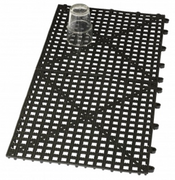 Mata barmańska ociekowa do łączenia czarna 31,5x31,5