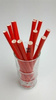 Rurki słomki papierowe czerwone grube 23 cm 250szt