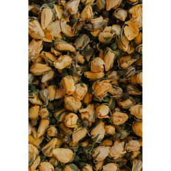 Suszony pączek kwiatu róży perskiej żółty 100g