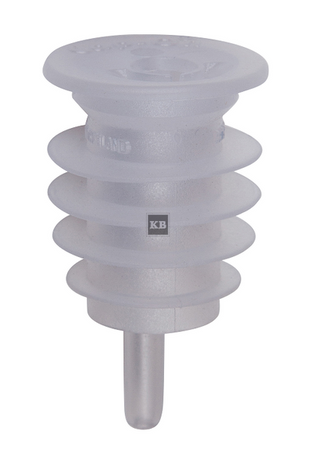 Nalewak płaski gumowany średniego przepływu bezbarwny