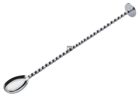 Łyżka barmańska spiralna z dyskiem 27cm srebrna
