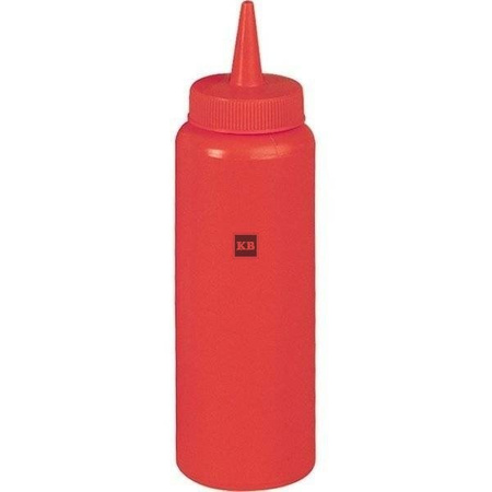 Butelka do sosów, soków, poj.0,7L - Squeeze Bottle czerwona