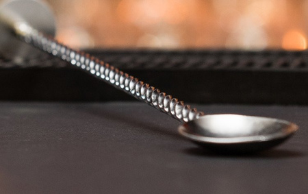 Łyżka barmańska spiralna z dyskiem 27cm srebrna