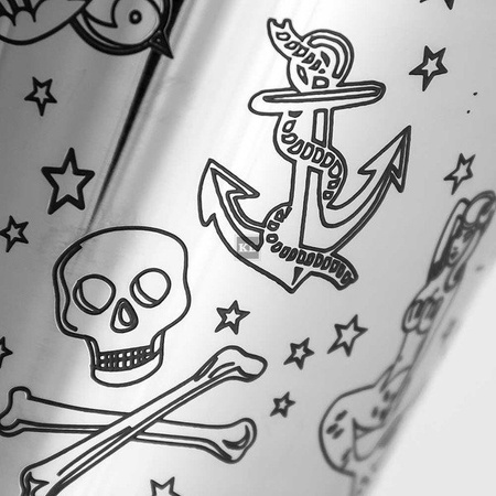 Shaker barmański 2 częściowy Tin Tin Tattoo 630ml górny +850 ml dolny