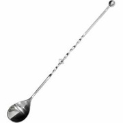 Łyżka barmańska zakończona kulką, dł 28,5cm