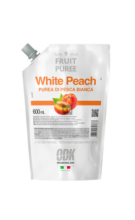 Puree biała brzoskwinia 100% naturalne (white peach) ODK 600ml