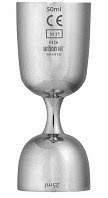 Jigger miarka beck 25/50ml stalowa 