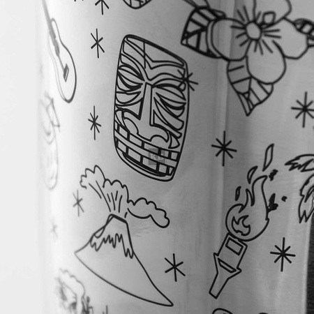 Shaker barmański 2 częściowy Tin Tin Tiki 630ml górny +850 ml dolny