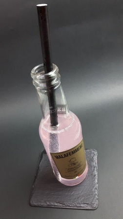 Rurki słomki papierowe czarne długie 26 cm 250szt