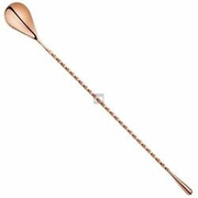 Łyżka barmańska spiralna długości 30cm Rose Gold