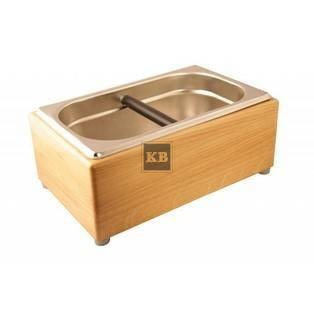 Odbijak do fusów 1/4GN 28x17x11-duży drewniany