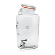 Słój szklany na lemoniady 8L z metalowym  kranikiem	