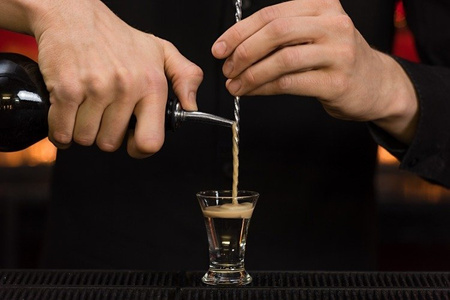 Łyżka barmańska spiralna z dyskiem 27cm srebrna