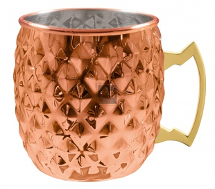 Kubek stalowy Moscow Mule Diamond 550ml Copper