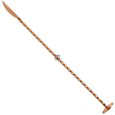 Łyżka barmańska spiralna 27cm dysk, Rose Gold