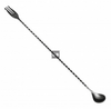 Łyżka barmańska z trójzębem dł 40 cm Gun metal black