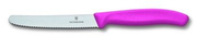 Nóż ząbkowany Victorinox różowy 11cm- zaokrąglony 