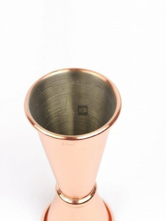 Jigger japońska miarka barmańska kolor miedziany Copper 25/50ml