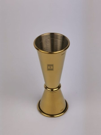 Jigger japoński - miarka barmańska złota 25/50ml