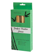 Rurki słomki z trzciny bambusowej 6-8 mm x 20cm (2 szczotki w zestawie) 50 sztuk