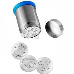 Zestaw do dekoracji kawy - 3 szablony + sitko