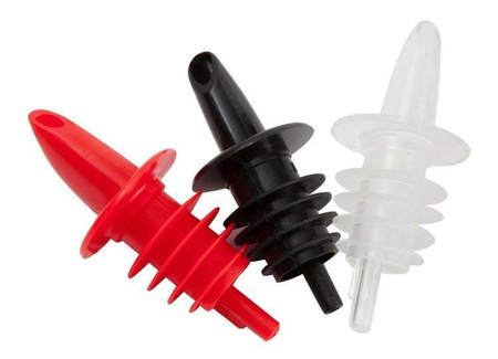 Nalewak plastikowy gumowany, dozownik miękka guma - czarny