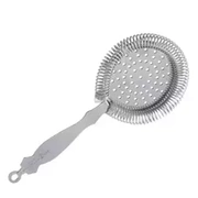 Sitko barmańskie strainer masywne stalowe pełna sprężyna polerowane