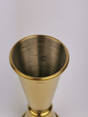 Jigger japoński - miarka barmańska złota 25/50ml