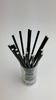 Rurki słomki papierowe czarne długie 26 cm 250szt