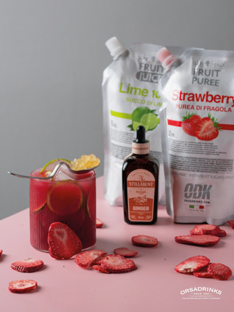 Puree truskawkowe 100% naturalne (strawberry) ODK 600ml