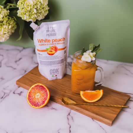 Puree biała brzoskwinia 100% naturalne (white peach) ODK 600ml