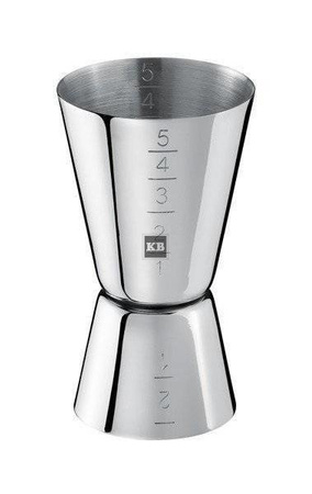 Jigger miarka barmańska do alkoholu 25- 50ml z podziałkami