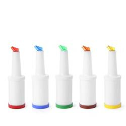 Butelka na soki dyspenser 0,8L z wymiennymi końcówkami