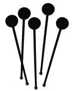 Mieszadełka plastikowe czarne 18cm 250sztuk