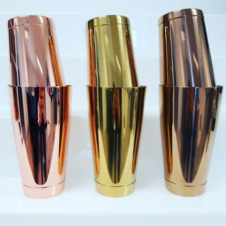 Zestaw Shaker barmański 2 częściowy Tin Tin Copper