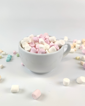 Mini pianki marshmallows biało- różowe 1kg