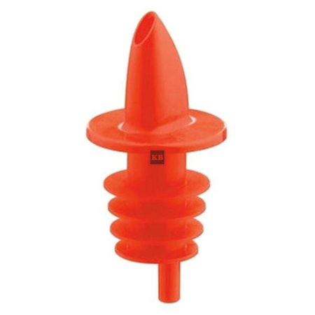 Nalewak plastikowy gumowany, dozownik miękka guma pomarańczowy