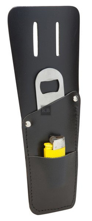 Kabura barmańska skórzana czarna