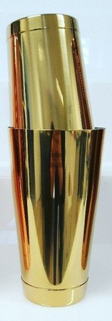 Shaker barmański 2 częściowy Tin Tin złoty