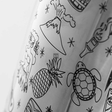 Shaker barmański 2 częściowy Tin Tin Tiki 630ml górny +850 ml dolny